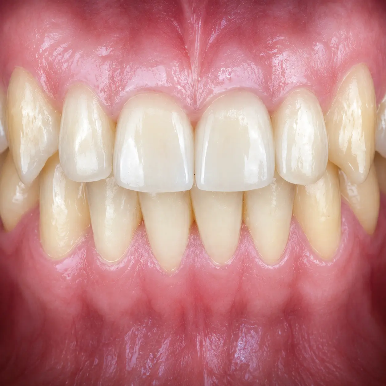 After — front tooth replacement